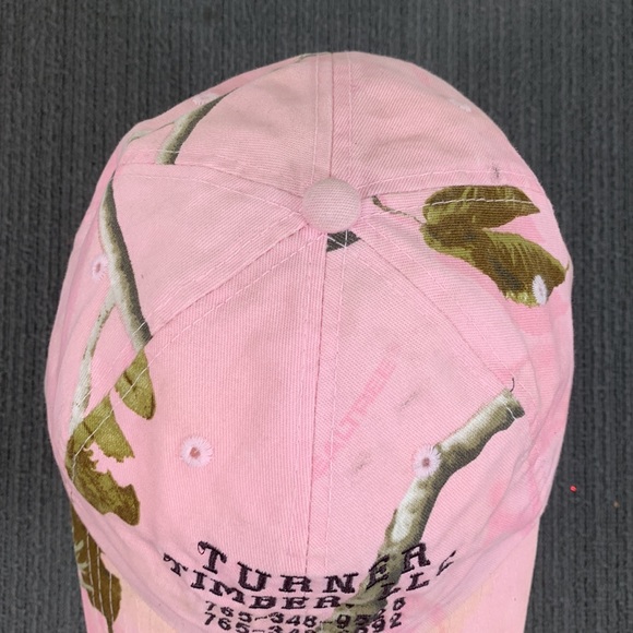 Turner Timber Baseball Hat Womens OSFA Pink Realtree Camo Adjustable Strapback - Picture 3 of 17